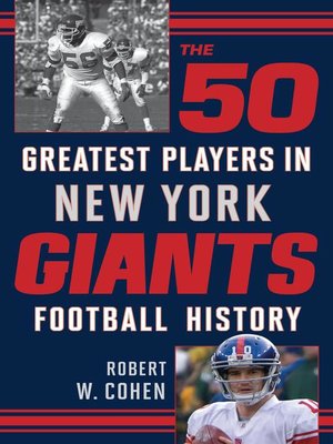 cover image of The 50 Greatest Players in New York Giants History